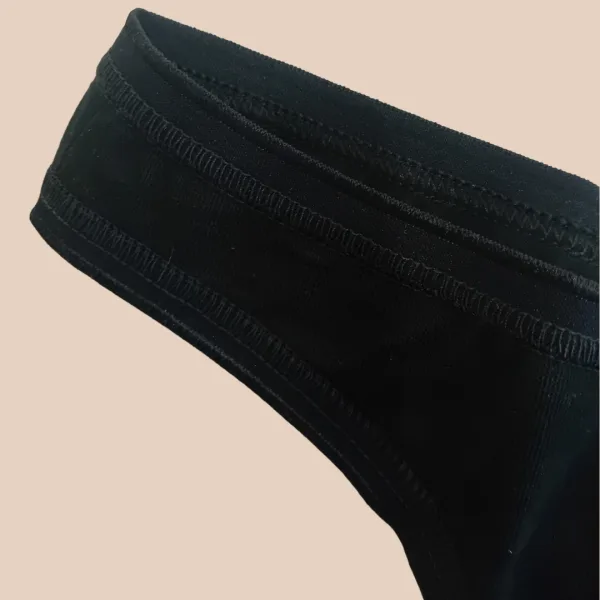 Palco Sciesser Γυναικείο String βαμβακερό εσώρουχο Μαύρο Simply Cotton best emotion 4197 Black