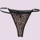 Rosa Juno Γυναικείο sexy εσωρούχο string με λεπτό κορδονάκι animal print καφέ one size ZB7490 BROWN