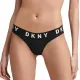 DKNY Boyfriend Cozy Thong Γυναικείο Σλιπ Στρινγκ Μαύρο DK4529-Y3T