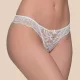 Milena By Paris Γυναικείο Λευκό Sexy String με διαμαντάκι Charm στο μπροστινό μέρος 007684 Milena By Paris Γυναικείο Λευκό Sexy String με διαμαντάκι Charm στο μπροστινό μέρος 007684