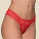 Milena by Paris Γυναικείο sexy εσώρουχο κόκκινο String με δαντέλα 007701 Milena by Paris Γυναικείο sexy εσώρουχο κόκκινο String με δαντέλα 007701