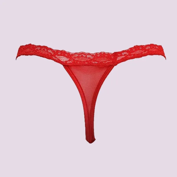 Milena By Paris Γυναικείο set sexy εσωρούχων κόκκινο μαύρο με καρδιές string Valentine's Day V25-933 Συσκευασία δώρου!!!!