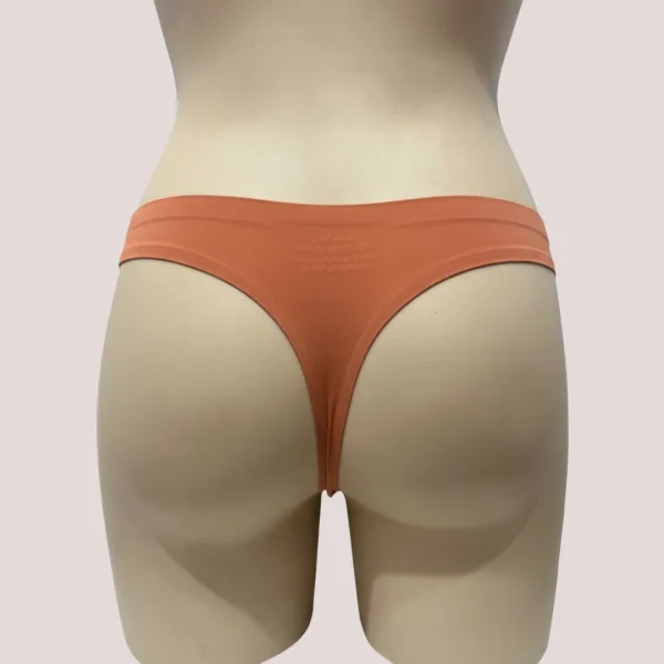Γυναικείο Οικονομικό Εσώρουχο Laser Cut Invisible String 8982 ORANGE Πορτοκαλί