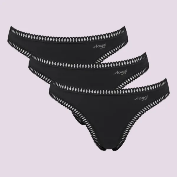 Sloggi Γυναικεία Βαμβακερά εσώρουχα Σλιπ String μαύρα 3τεμ Οικονομική Συσκευασία Go Crush 10219704 0004 Sloggi Γυναικεία Βαμβακερά εσώρουχα Σλιπ String μαύρα 3τεμ Οικονομική Συσκευασία Go Crush 10219704 0004