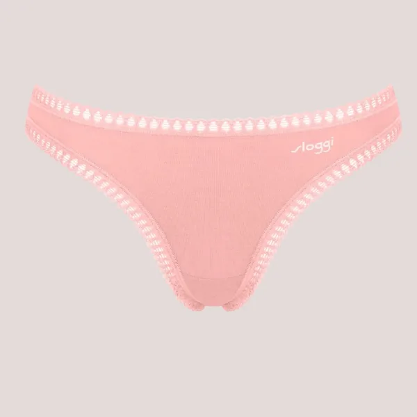 Sloggi Γυναικεία Βαμβακερά εσώρουχα Σλιπ String 3τεμ Οικονομική Συσκευασία Go Crush 10219704.MOO5/R5