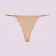 Ysabel Mora Γυναικείο Μπεζ Beige βαμβακερό cotton Thong με λεπτό κορδόνι στα πλαϊνά Στρίνγκ 19643