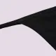 Ysabel Mora Γυναικείο Μαύρο βαμβακερό cotton Thong με λεπτό κορδόνι στα πλαϊνά Στρίνγκ 19643