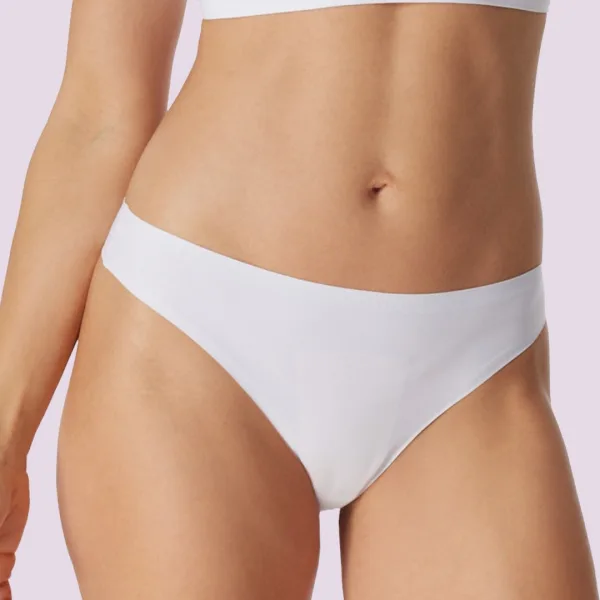 Palco Sciesser Γυναικείο String βαμβακερό εσώρουχο Λευκό Simply Cotton best emotion 4197