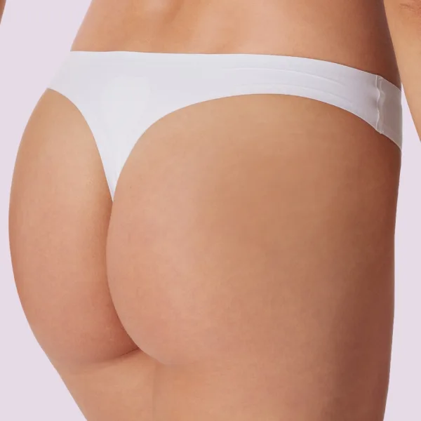 Palco Sciesser Γυναικείο String βαμβακερό εσώρουχο Λευκό Simply Cotton best emotion 4197