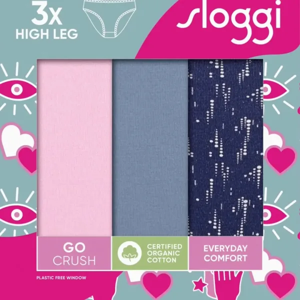 Sloggi Γυναικεία Βαμβακερά εσώρουχα Σλιπ Mini 3τεμ Οικονομική Συσκευασία Go Crush 10219682 V004 Sloggi Γυναικεία Βαμβακερά εσώρουχα Σλιπ Mini 3τεμ Οικονομική Συσκευασία Go Crush 10219682 V004