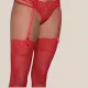 Milena by Paris Stockings Sexy Κόκκινες Κάλτσες με Δαντέλα 005424 Milena by Paris Stockings Sexy Κόκκινες Κάλτσες με Δαντέλα 005424
