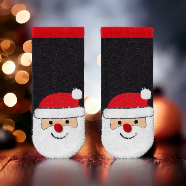 Conte Women's Socks New Year Γυναικείες Χριστουγεννιάτικες Κάλτσες Άη Βασίλης Με Κόκκινη μυτούλα Ανθρακί 36-39 19C-81C Conte Women's Socks New Year Γυναικείες Χριστουγεννιάτικες Κάλτσες Άη Βασίλης Με Κόκκινη μυτούλα Ανθρακί 36-39 19C-81C