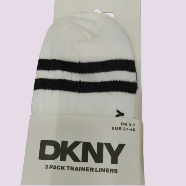 DKNY Γυναικείες Βαμβακερές χαμηλές Κάλτσες Σετ 3τεμ Λευκές με ρίγα στο πάτημα S4-0427 Νο 37-40 DKNY Γυναικείες Βαμβακερές χαμηλές Κάλτσες Σετ 3τεμ Λευκές με ρίγα στο πάτημα S4-0427 Νο 37-40