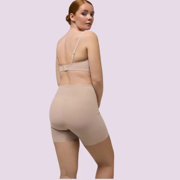 Ysabel Mora High Waisted Shaping Shorts Ψηλόμεσο Λαστέξ Σορτς Μπεζ 19638