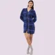 Triumph Boyfriend NDW 01 X Checks Γυναικείo Νυχτικό Μπλέ καρώ με κουμπιά 10225061 Μ008 Οργανικό βαμβάκι Triumph Boyfriend NDW 01 X Checks Γυναικείo Νυχτικό Μπλέ καρώ με κουμπιά 10225061 Μ008 Οργανικό βαμβάκι