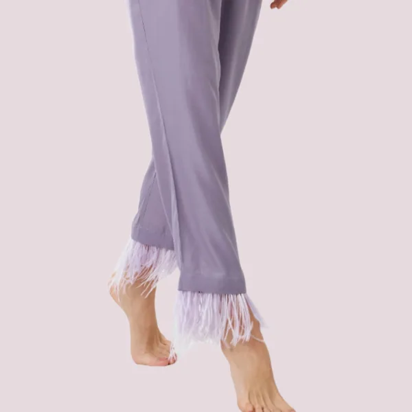 Aruelle Γυναικείο Σετ Πυτζάμα Viscose με πουκάμισο και μακρύ παντελόνι Vivian pajama long Μωβ Aruelle Γυναικείο Σετ Πυτζάμα Viscose με πουκάμισο και μακρύ παντελόνι Vivian pajama long Μωβ