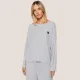 DKNY Γυναικεία χειμωνιάτικη Homewear Cozy Πιτζάμα Βαμβακερή Γκρί Ριπ YI2822501 DKNY Γυναικεία χειμωνιάτικη Homewear Cozy Πιτζάμα Βαμβακερή Γκρί Ριπ YI2822501