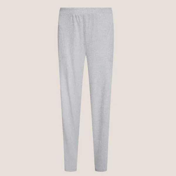 DKNY Γυναικεία χειμωνιάτικη Homewear Cozy Πιτζάμα Βαμβακερή Γκρί Ριπ YI2822501 DKNY Γυναικεία χειμωνιάτικη Homewear Cozy Πιτζάμα Βαμβακερή Γκρί Ριπ YI2822501