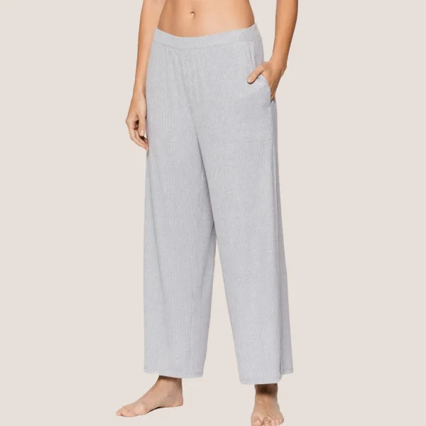 DKNY Γυναικεία χειμωνιάτικη Homewear Cozy Πιτζάμα Βαμβακερή Γκρί Ριπ YI2822501 DKNY Γυναικεία χειμωνιάτικη Homewear Cozy Πιτζάμα Βαμβακερή Γκρί Ριπ YI2822501