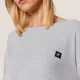 DKNY Γυναικεία χειμωνιάτικη Homewear Cozy Πιτζάμα Βαμβακερή Γκρί Ριπ YI2822501 DKNY Γυναικεία χειμωνιάτικη Homewear Cozy Πιτζάμα Βαμβακερή Γκρί Ριπ YI2822501