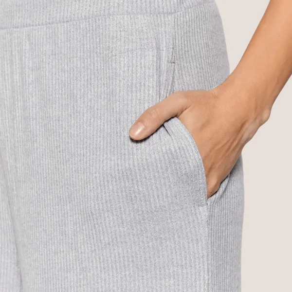 DKNY Γυναικεία χειμωνιάτικη Homewear Cozy Πιτζάμα Βαμβακερή Γκρί Ριπ YI2822501 DKNY Γυναικεία χειμωνιάτικη Homewear Cozy Πιτζάμα Βαμβακερή Γκρί Ριπ YI2822501