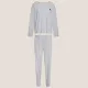 DKNY Γυναικεία χειμωνιάτικη Homewear Cozy Πιτζάμα Βαμβακερή Γκρί Ριπ YI2822501 DKNY Γυναικεία χειμωνιάτικη Homewear Cozy Πιτζάμα Βαμβακερή Γκρί Ριπ YI2822501