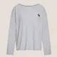 DKNY Γυναικεία χειμωνιάτικη Homewear Cozy Πιτζάμα Βαμβακερή Γκρί Ριπ YI2822501 DKNY Γυναικεία χειμωνιάτικη Homewear Cozy Πιτζάμα Βαμβακερή Γκρί Ριπ YI2822501