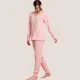 Jeannette Γυναικεία Χειμερινή Πιτζάμα Homewear με φανταστικό ρόζ χρώμα και Τρέσα V με χρυσές λεπτομέρειες 7770 Pink Jeannette Γυναικεία Χειμερινή Πιτζάμα Homewear με φανταστικό ρόζ χρώμα και Τρέσα V με χρυσές λεπτομέρειες 7770 Pink