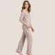 Jeannette Γυναικεία Χειμερινή Πιτζάμα Homewear με φανταστικό Μπεζ χρώμα και καφέ Τρέσα V με χρυσές λεπτομέρειες 7938 Beige Jeannette Γυναικεία Χειμερινή Πιτζάμα Homewear με φανταστικό Μπεζ χρώμα και καφέ Τρέσα V με χρυσές λεπτομέρειες 7938 Beige