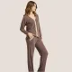 Jeannette Γυναικεία Χειμερινή Πιτζάμα Homewear με φανταστικό Καφέ -Κάμελ χρώμα και Τρέσα V με χρυσές λεπτομέρειες 7938 Brown Jeannette Γυναικεία Χειμερινή Πιτζάμα Homewear με φανταστικό Καφέ -Κάμελ χρώμα και Τρέσα V με χρυσές λεπτομέρειες 7938 Brown