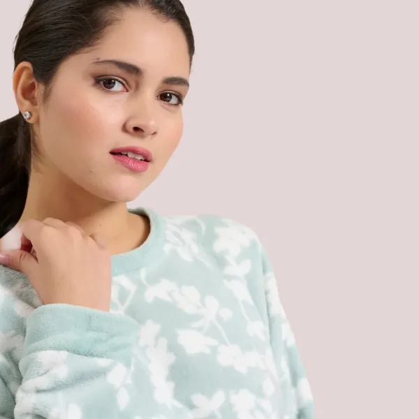 Jeannette Γυναικεία Πυτζάμα Χειμερινή Fleece Βεραμάν 7970 Jeannette Γυναικεία Πυτζάμα Χειμερινή Fleece Βεραμάν 7970