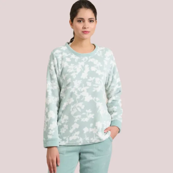Jeannette Γυναικεία Πυτζάμα Χειμερινή Fleece Βεραμάν 7970 Jeannette Γυναικεία Πυτζάμα Χειμερινή Fleece Βεραμάν 7970