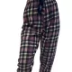 Rinda Mood Γυναικείο Παντελόνι Πυτζάμας Fleece Μώβ Καρό Mix & Match Rinda.Purple