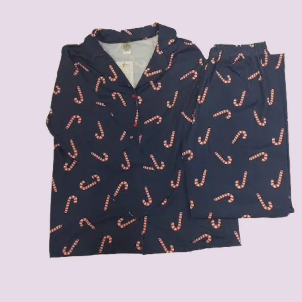 Moony Homewears Γυναικεία Χειμερινή Χριστουγγενιάτικη  Πιτζάμα μπλέ με γλυφιτζούρια Christams.Blue Moony Homewears Γυναικεία Χειμερινή Χριστουγγενιάτικη  Πιτζάμα μπλέ με γλυφιτζούρια Christams.Blue