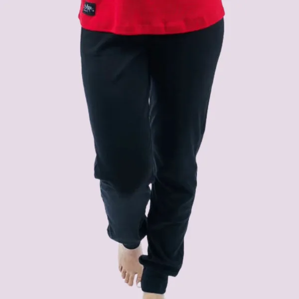 Sara γυναικεία βαμβακερή Χειμερινή Πυτζάμα Χριστουγέννων για όλη την οικογένεια Αγ.Βασίλης & τάρανδος Κόκκινη-Μαύρη 1276