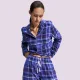 Triumph Boyfriend PW 01 Checks X Γυναικεία Πυτζάμα Μπλέ καρώ με κουμπιά 10225075 Μ008 Οργανικό βαμβάκι Triumph Boyfriend PW 01 Checks X Γυναικεία Πυτζάμα Μπλέ καρώ με κουμπιά 10225075 Μ008 Οργανικό βαμβάκι