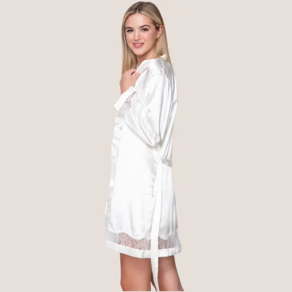 Luna Prestige Satin Γύναικεία Σατέν Ρόμπα Ιβουάρ με λεπτομέρειες δαντέλας στο τελείωμα 82004 Robe kimono Νυφική Συλλογή Luna Prestige Satin Γύναικεία Σατέν Ρόμπα Ιβουάρ με λεπτομέρειες δαντέλας στο τελείωμα 82004 Robe kimono Νυφική Συλλογή