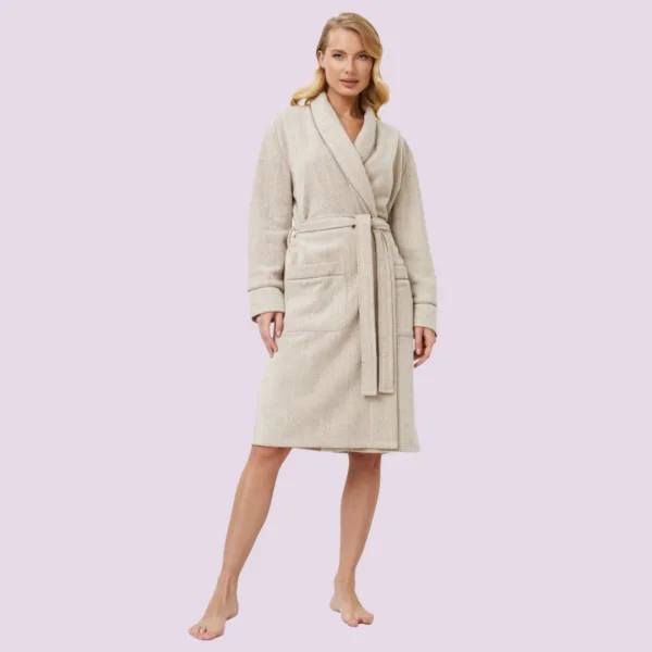 Aruelle Γυναικεία Marianna Bathrobe Γυναικεία Ρόμπα Πολυτελείας  μπέζ 39.01.23.683
