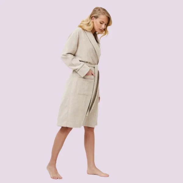 Aruelle Γυναικεία Marianna Bathrobe Γυναικεία Ρόμπα Πολυτελείας  μπέζ 39.01.23.683