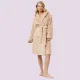 Aruelle Γυναικεία Ζεστή Ρόμπα Απαλή Fleece Πολυτελείας με κουκούλα Beige Odette Bathrobe 39.01.23.692