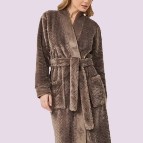 ARUELLE Bathrobe brown Γυναικεία Ρόμπα Καφέ Mable ARUELLE Bathrobe brown Γυναικεία Ρόμπα Καφέ Mable