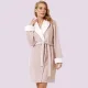 Aruelle Γυναικεία Χειμερινή Ρόμπα Ροζ Pink χοντρή fleece βελουτέ Πολυτελείας με ζώνη & τσέπες Nora Bathrobe 