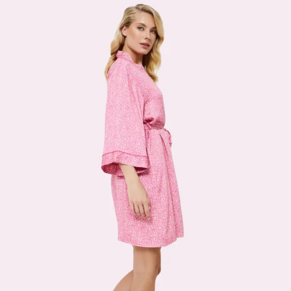 Aruelle Γυναικεία μοντέρνα ροζ λεοπάρ ρόμπά 100% Viscose Viola Ιδανική για μαιευτήριο Aruelle Γυναικεία μοντέρνα ροζ λεοπάρ ρόμπά 100% Viscose Viola Ιδανική για μαιευτήριο
