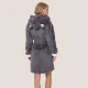 Aruelle Γυναικεία φανταστική Ρόμπα Fleece Ζεστή με Αυτάκια Γκρί Fiona