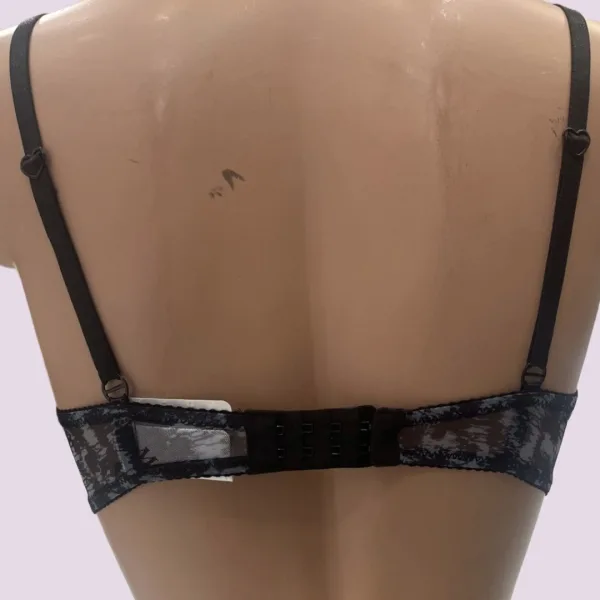 Modern Ocean Γυναικείο Set sexy εσωρούχων animal print white black σουτιέν διάφανο & string ρυθμιζόμενο 5595 animal