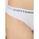 Cottonhill Γυναικείο Βαμβακερό Στρίνγκ String μe λάστιχο Λευκό με μαύρο λάστιχο CH0622 Cottonhill Γυναικείο Βαμβακερό Στρίνγκ String μe λάστιχο Λευκό με μαύρο λάστιχο CH0622