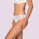 Luna Venus Γυναικείο Λευκό εσώρουχο με δαντέλα brazilian brief 25500 White