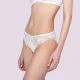 Luna Venus Γυναικείο Λευκό εσώρουχο με δαντέλα brazilian brief 25500 White