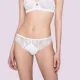 Luna Venus Γυναικείο Λευκό εσώρουχο με δαντέλα brazilian brief 25500 White