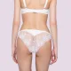 Luna Venus Γυναικείο Λευκό εσώρουχο με δαντέλα brazilian brief 25500 White